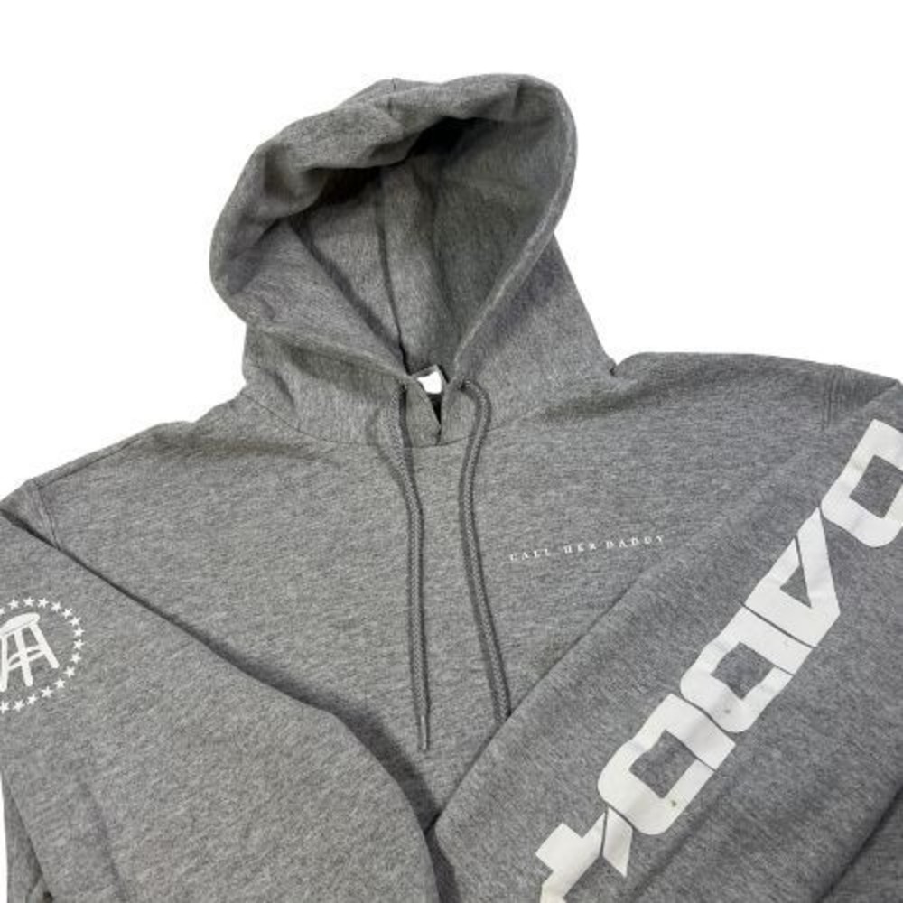 Call Her Daddy Hoodie Women Large Gray Fleece Sweatshirt Barstool Sports Podcast
